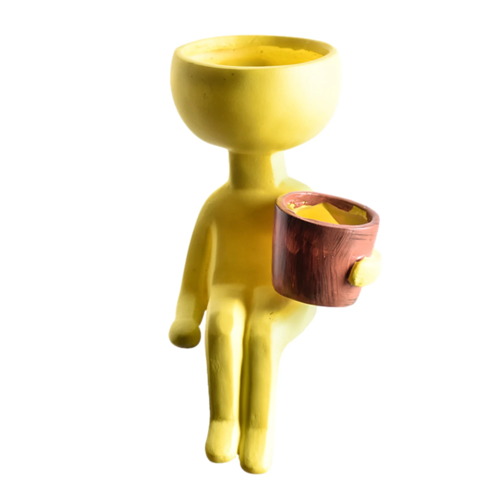 

Человеческий керамический цветочный горшок, искусство, портрет, фотография, керамический горшок для суккулентов, домашний сад, декоративна...