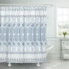 Водонепроницаемая душевая занавеска с алмазным батиком, Индонезийская Этническая коллекция азтеков навахо, индийская Марокканская душевая занавеска