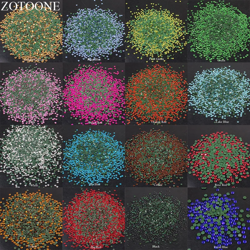 ZOTOONE железные Стразы с кристаллами горячей фиксации плоской задней стороной 1440
