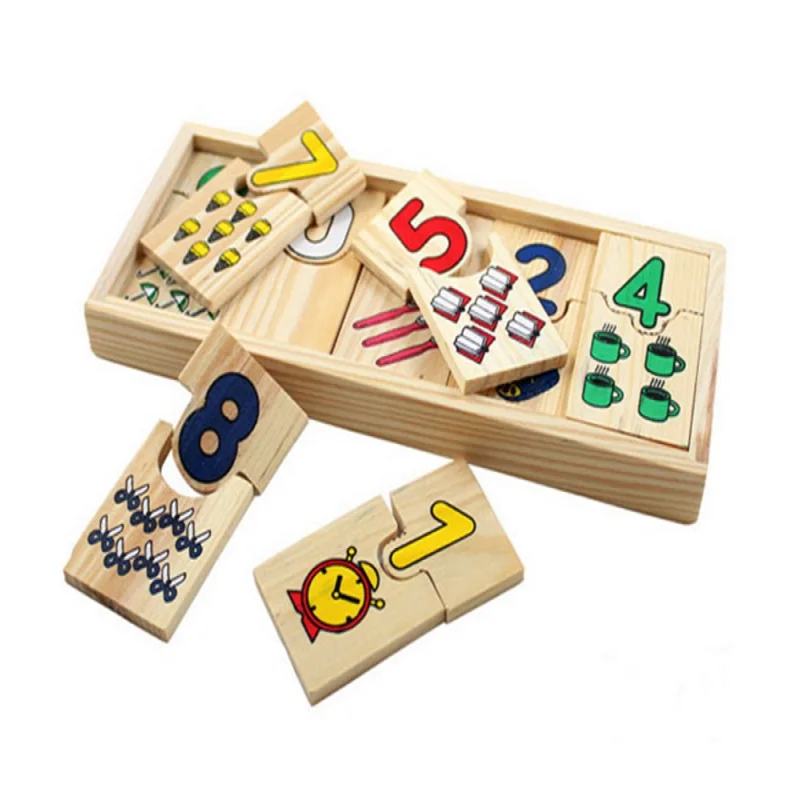 

Обучающие деревянные игрушки Монтессори для детей, математический пазл, Детская обучающая логарифмическая подходящая тарелка, настольная ...