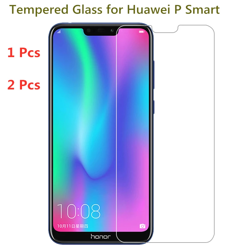 1 2 шт закаленное стекло для huawei p smart 2019 защитная пленка psmart 6 2&quot|Защитные стёкла и