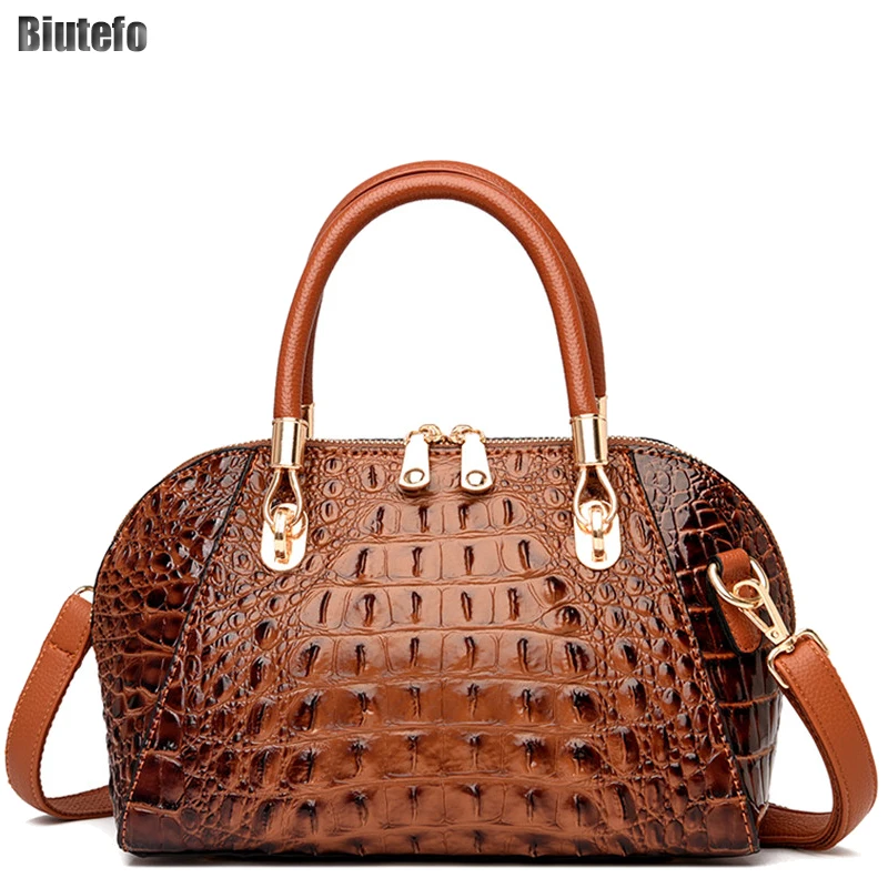 

Women Handbags Luxury Designer Shoulder Bag Crocodile Pattern Pu Leather Crossbody Sac A Main Noir Malas E Bolsas Femininas New