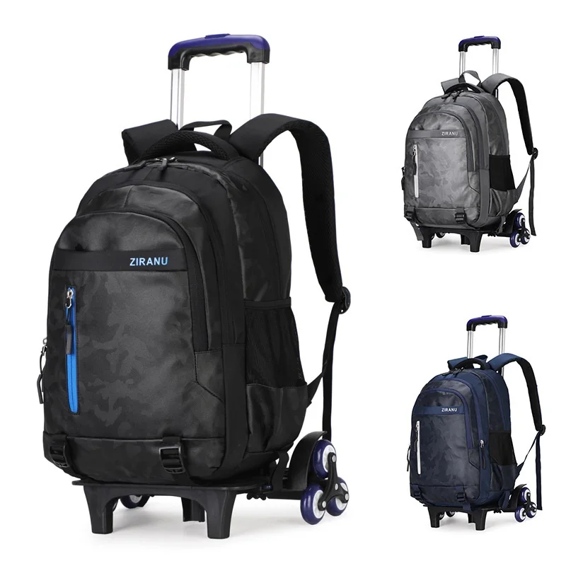 Детские Сумки на колесиках детский дорожный школьный рюкзак для мальчиков
