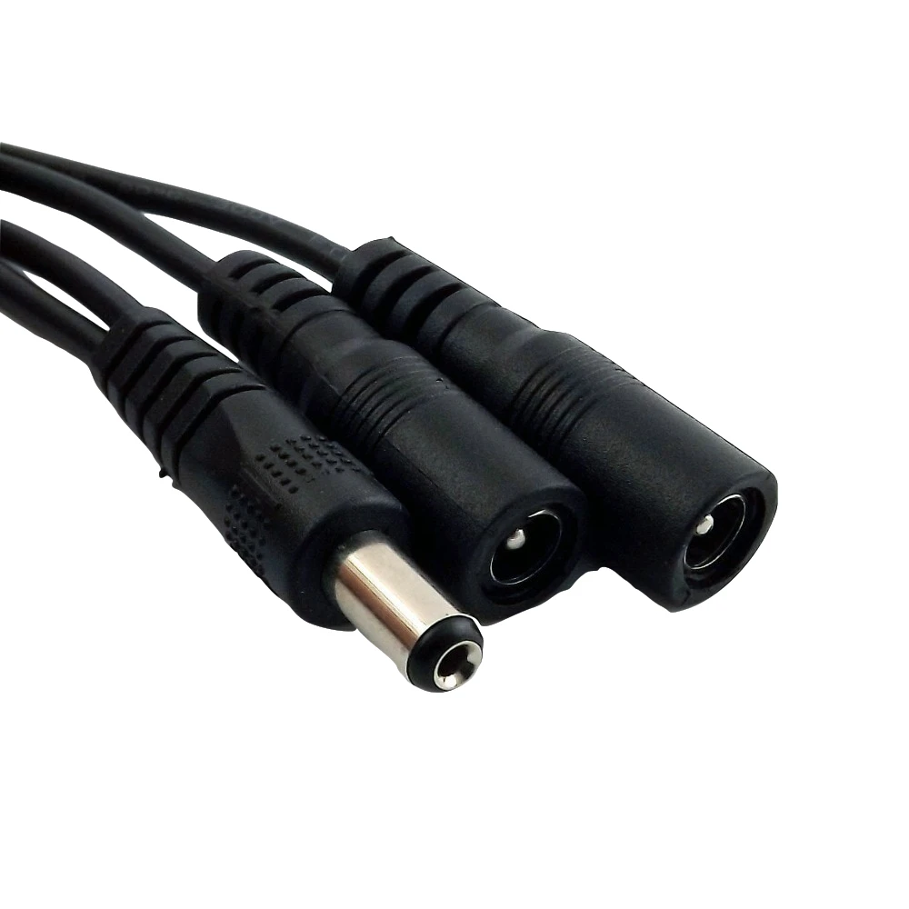 1x CCTV DC Power 5 мм x 2 1 штекер к двойному гнезду адаптер Y разветвитель соединительный
