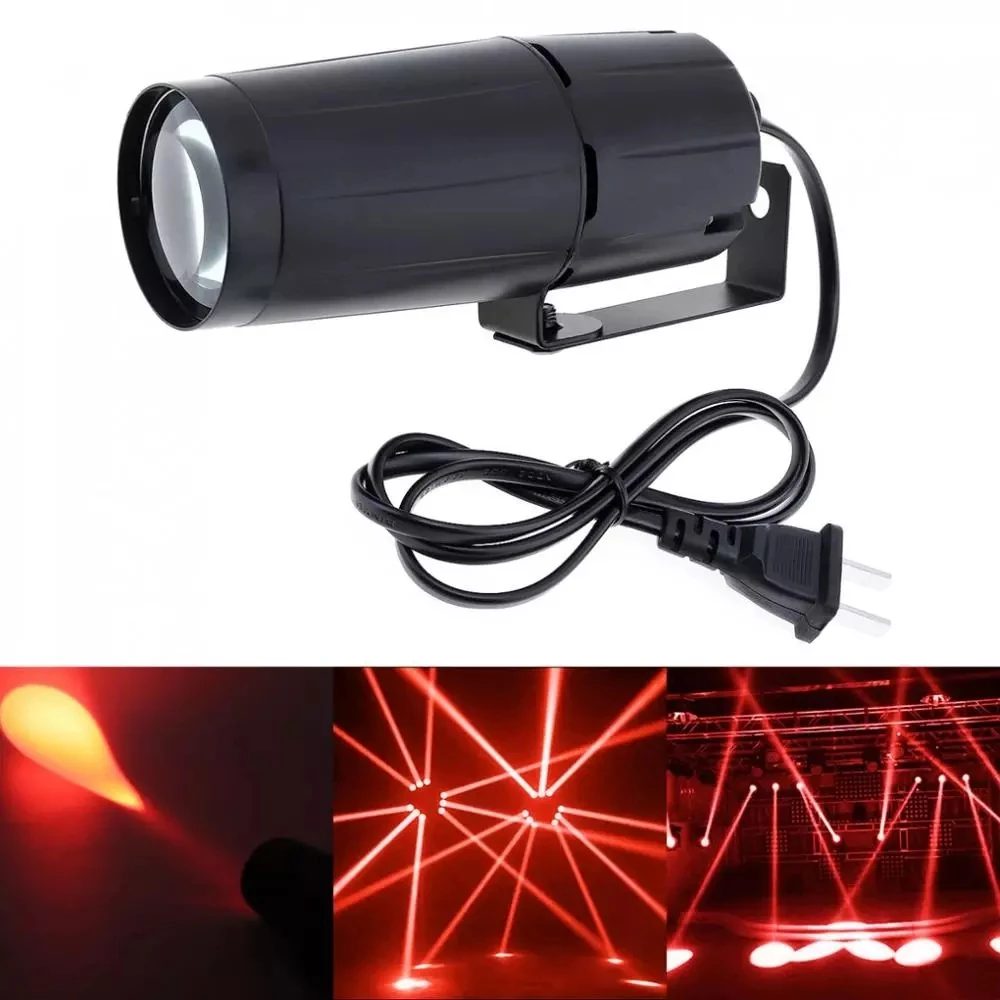 

LED 3W Mini Spotlight Beam Pinspot Light Super Bright Lamp Mirror Balls Disco Stage Lighting Effect For KTV DJ Party Dropship