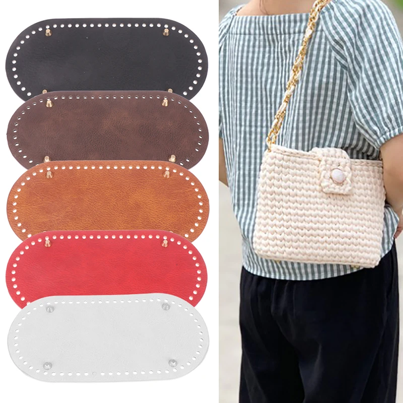 

25x12cm Leather Bag Bottoms DIY Handmade Oval Long Bottom Bag Accessories for Knitting Bags handbag Crossbody Bags Bottom