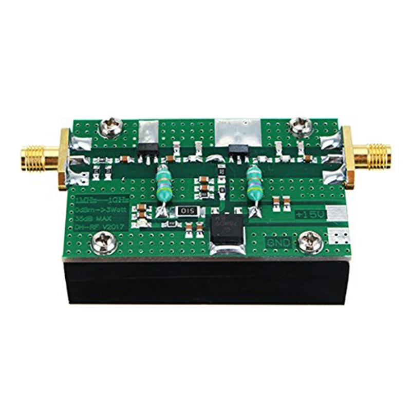 1MHz-1000MHZ 35db 3W HF VHF UHF FM передатчик широкополосный RF усилитель мощности для Ham |