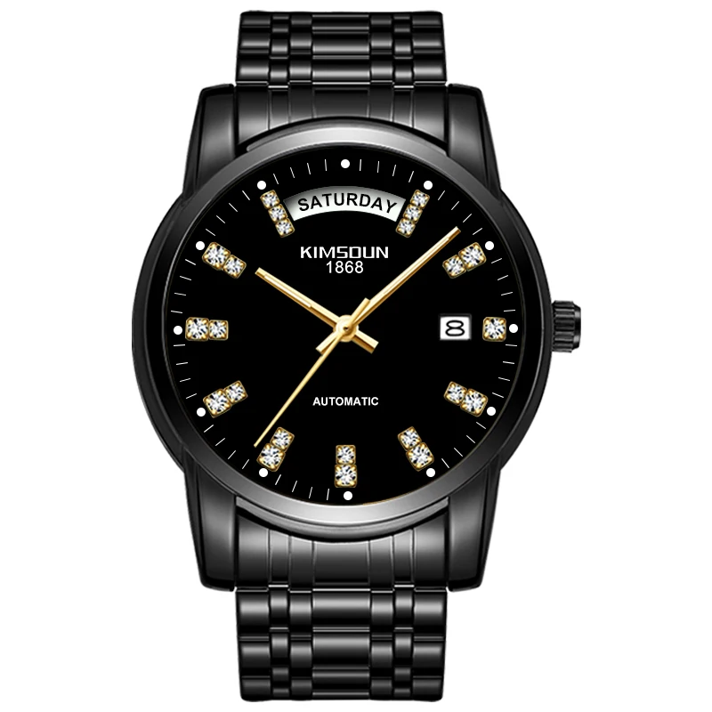 Часы KINSDUN мужские автоматические механические из нержавеющей стали|Мужские часы|
