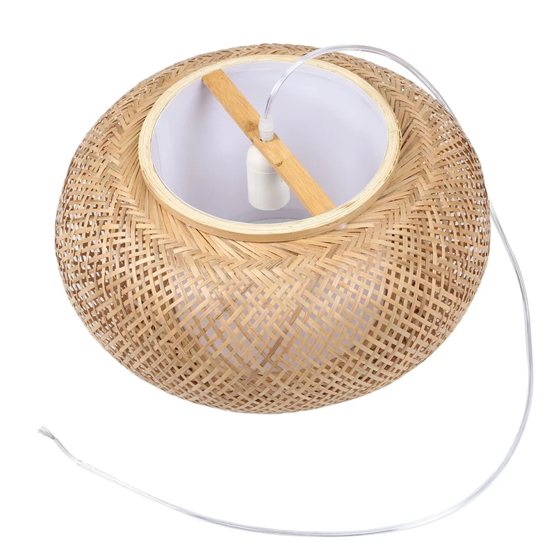 

Бамбуковый абажур, подвесной потолочный абажур, плетеная лампа из ротанга «сделай сам», плетеная подвессветильник (лампочки в комплект не в...