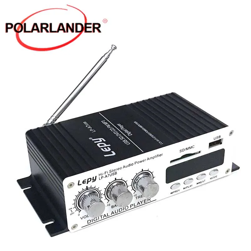 Lepy LP-A7USB усилители мощности многофункциональные FM SD USB MP3 плеер стерео для дома и
