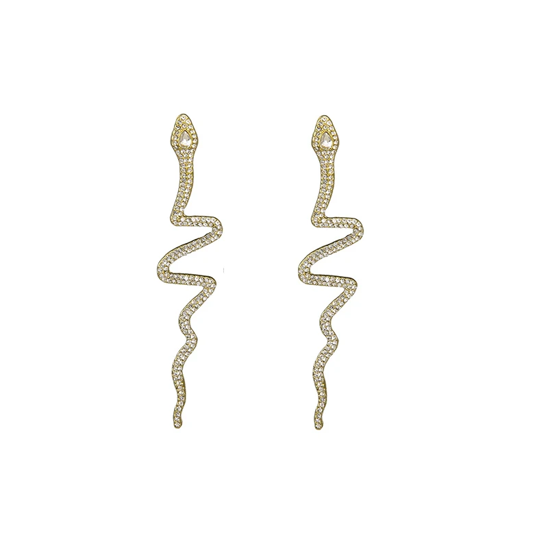 

Snake earrings 2020 trendy European and American temperament exaggerated long earrings Fashion Simple exquisite New Earrings