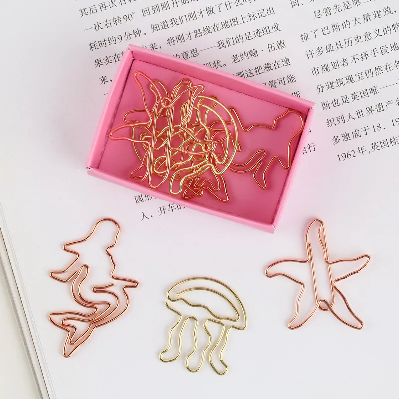 9 шт./коркор. Рождественский Санта морская звезда Русалка Мини зажимы Kawaii