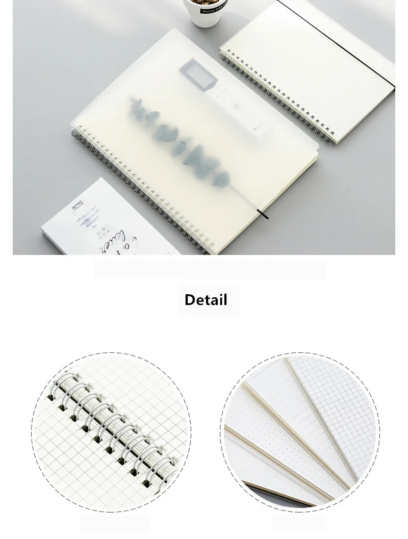 Bullet Journal A6 Блокнот полипропиленовая сетка точечная точка пустой чертеж планировщик ежедневник управление временем школьные принадлежности канцелярский подарок