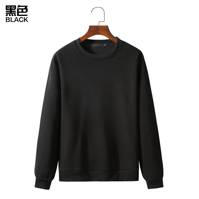 

Men Women Unisex Fashion Fleece Crewneck Sweatshirt Solid Casual Slim Fit O-neck Sport Sweatshirt Autumn Winter Hoodie