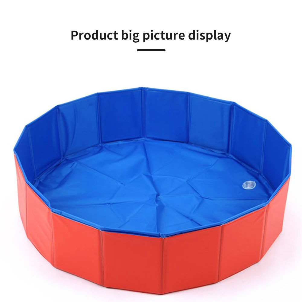 Dog Pool Foldable Pet Swimming Pool Outdoor Baby Kids Pool Swim Pet Cat Bath Tub Pet Collapsible Bathing Pools
