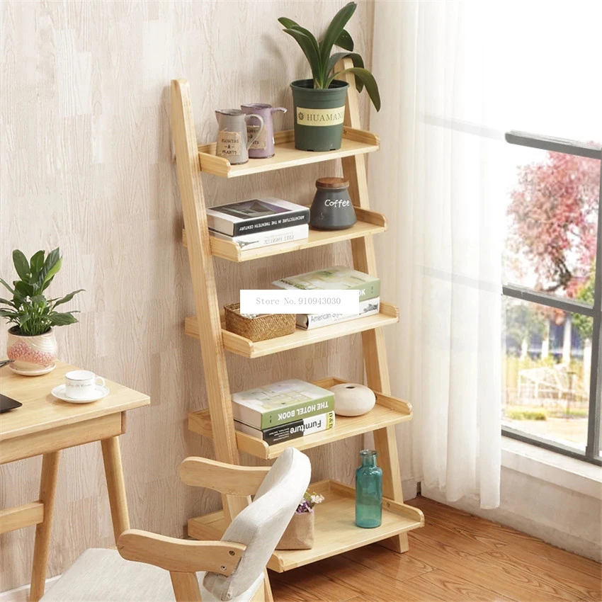 XM004 5-Слои деревянная книжная полка посадка Простой настенный светильник в виде