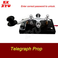 exzyu telegraph prop real life escape room game enter correct password to open lock chamber code