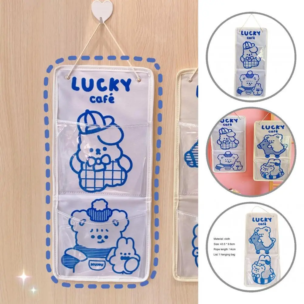 

Easy to Use Useful Door Behind Shoe Organizer Rack Bear Print Door Behind Organizer Wall Mount for Door