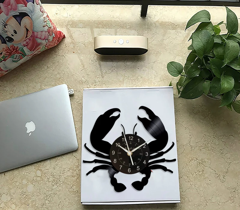 Настенные часы со светодиодной подсветкой в виде морских животных 1 шт.|Настенные