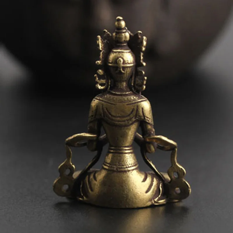 

Household Buddha ornament Office Handmade Desk Decoration Copper Miniature