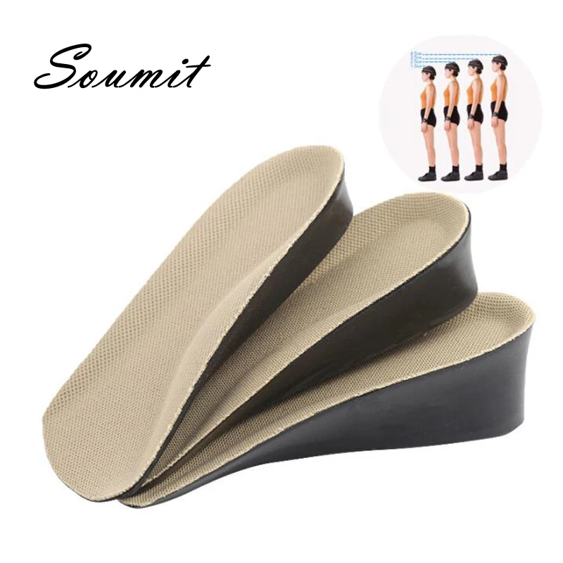 

1.5-3.5CM Invisible Height Increase Insole Cushion Height Lift Adjustable Cut Shoe Heel Insert Taller Support Absorbent Foot Pad