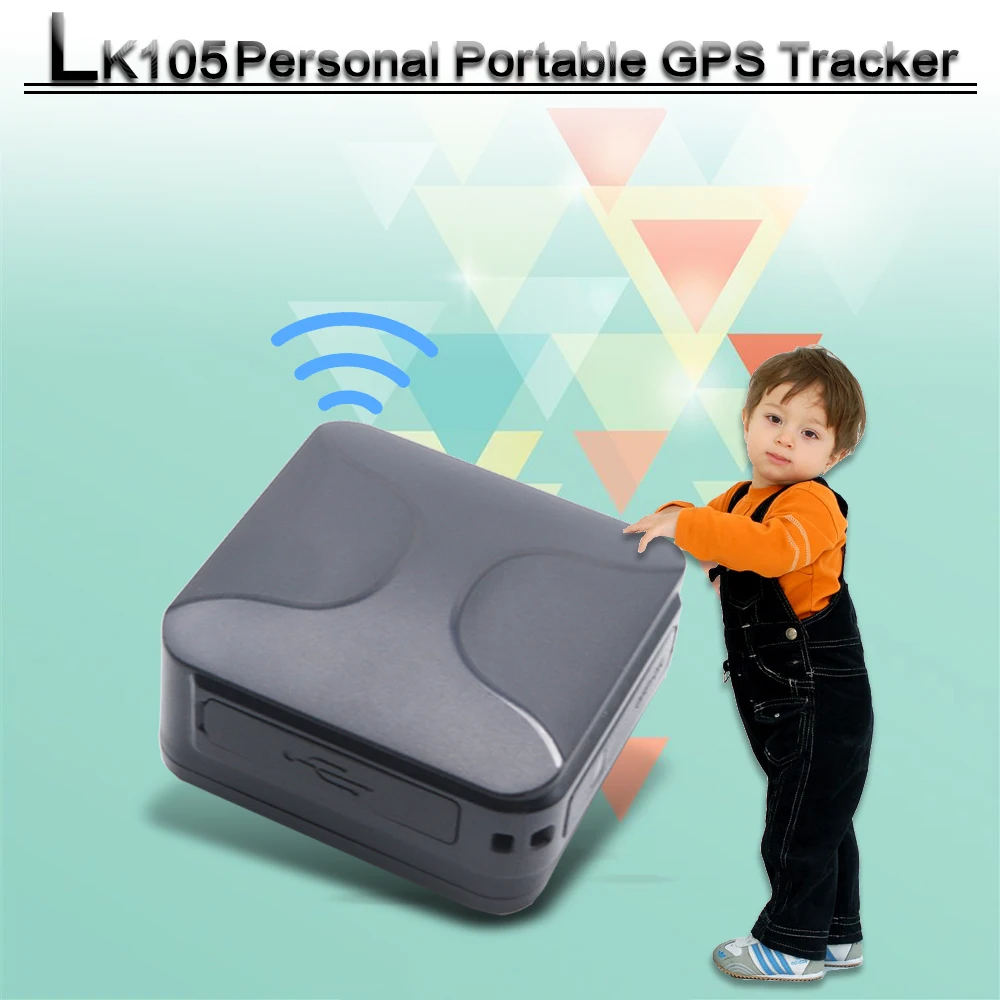 Лучший мини детский gps трекер LK105 1400mAh перезаряжаемая батарея 30 дней в режиме