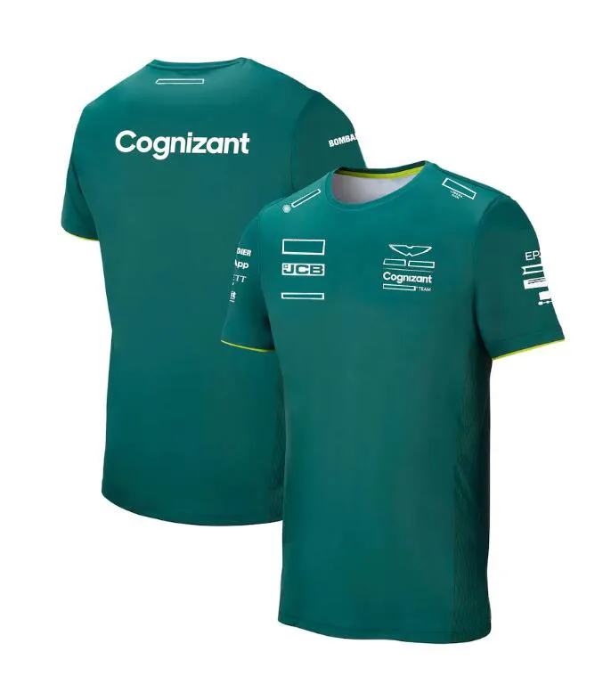 

2021 F1 team polo shirt with short sleeves, f1 racing suit lapel t-shirt, the same style is customized