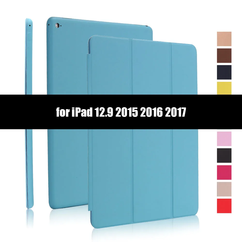 Blue-1 Ультратонкий умный чехол для iPad Pro 12,9, складной чехол-книжка из искусственной кожи s для iPad Pro 12,9 Pro 11 12,9 - Цвет: Blue-1