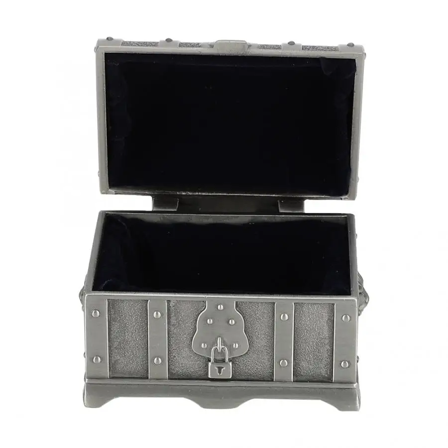 Vintage Style Rectangle Shape Treasure Chest Jewelry Box Storage Zinc Alloy Watch Gift Box(7*5*5) Displayj | Украшения и