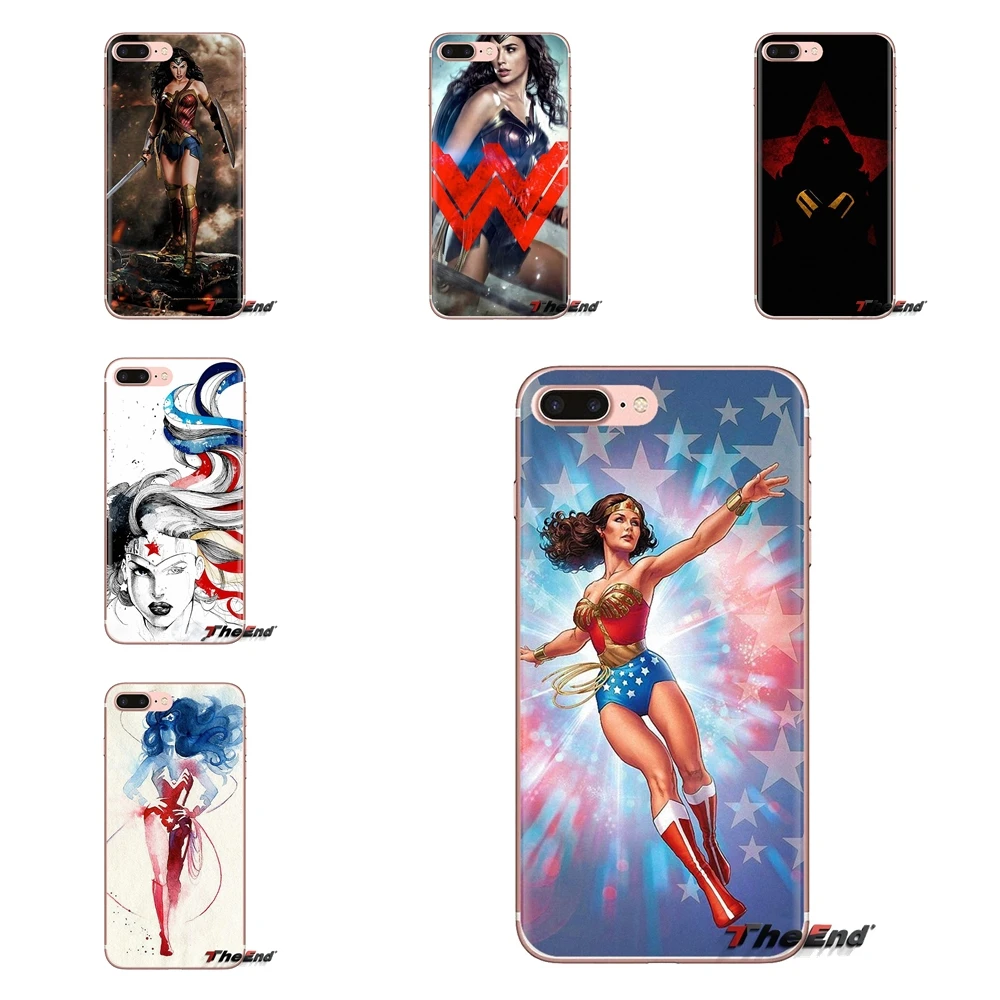 Прозрачный ТПУ чехол для женщин сексуальный чудо-женщина Xiao mi 6 A1 Max x 2 5X 6X красный