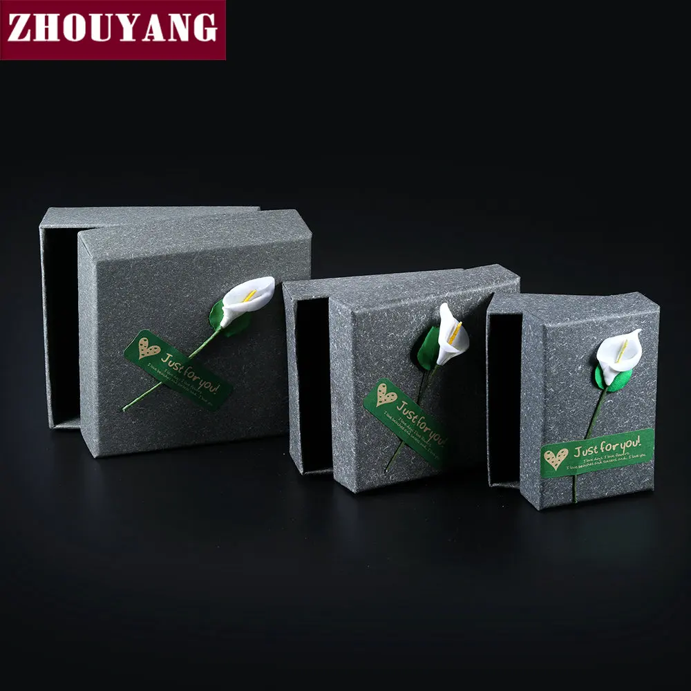 

ZHOUYANG высокое качество простой прозрачный черный белый 7*7 см упаковка коробка ювелирных изделий для Кольца Комплекты из серег и ожерелий JPB008