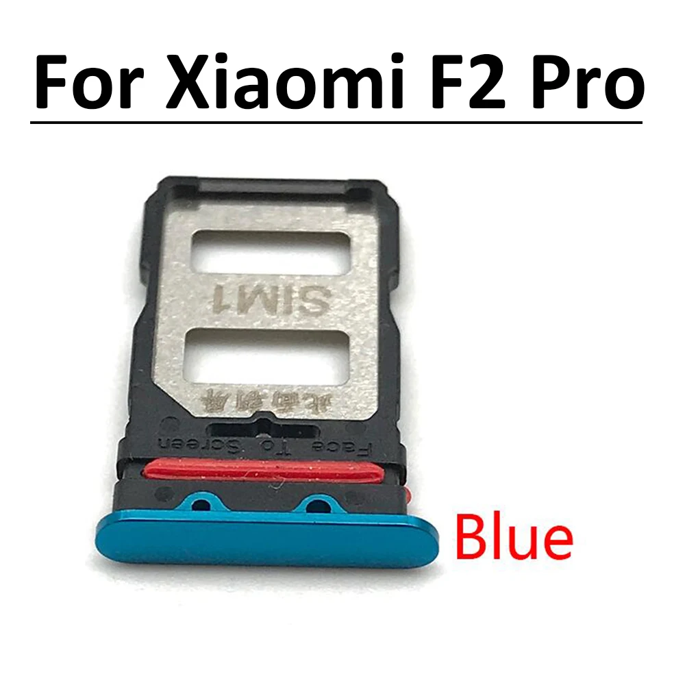 10pcslot micro nano sim card holder tray slot holder adapter socket for xiaomi redmi k30 pro poco f2 pro free global shipping