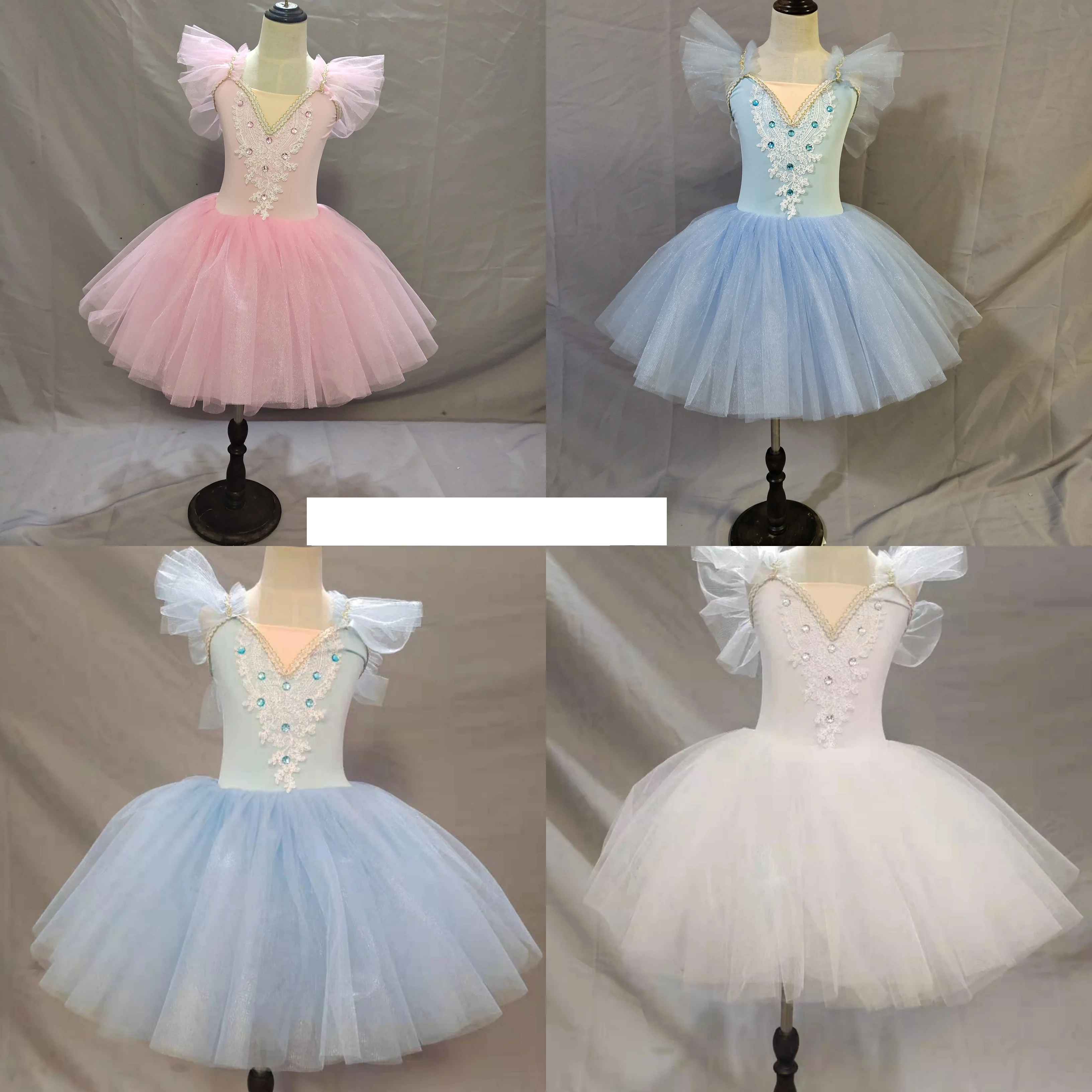 

Children's ballet skirt costumes little swan dance tutu tutu skirt suspenders girls ballet costumes