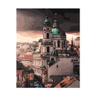 Изображения пейзажей в рамке DIY картина по номерам DIY картина маслом на холсте украшение для дома Прямая поставка GX26568 40x50 см