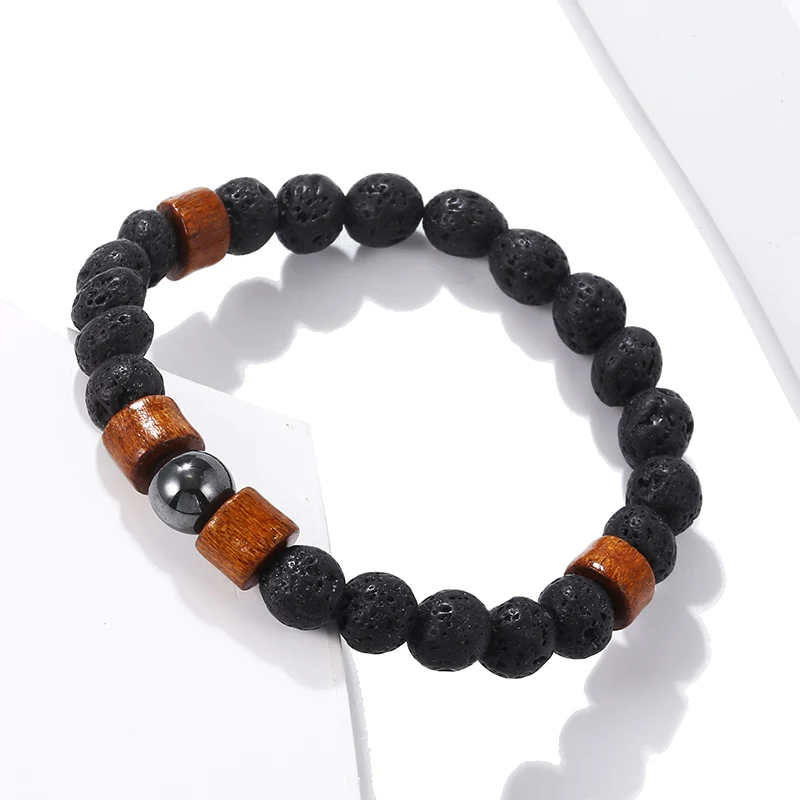 2019 новый каменный женский мужской браслет из бисера ручной работы регулируемый