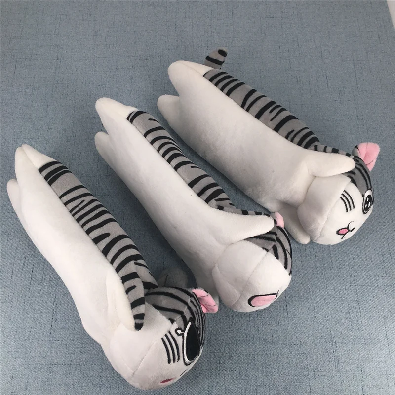 24 см Большой размер серый Кот плюшевая монета Сумочка чехол Подарок для девочки