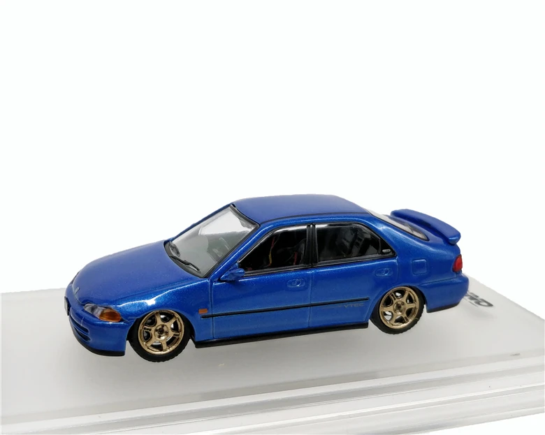 Игрушечный автомобиль Hon da Civic FERIO EG9 литой синего цвета из сплава подарок на день рождения 1:64|Наземный