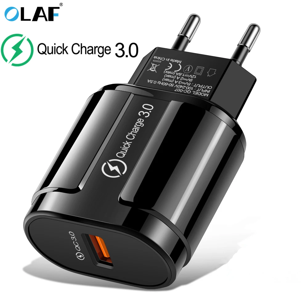 OLAF Быстрая зарядка QC3.0 USB США ЕС быстрое зарядное устройство Универсальное для