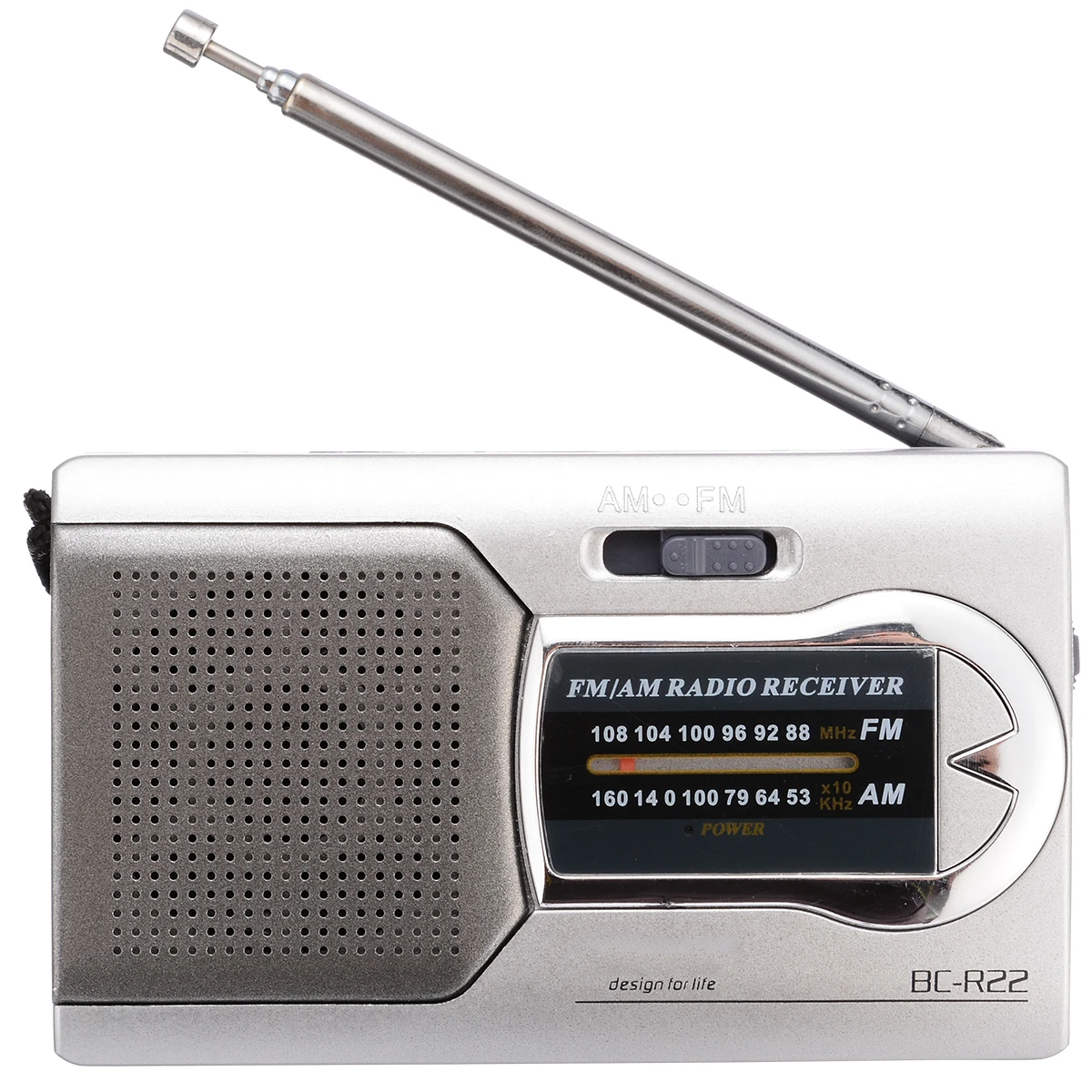 Новое поступление 1 шт. портативное AM/FM радио BC-R22 приемник мира телескопическая