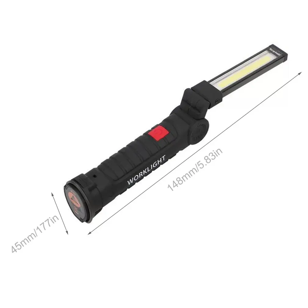 Портативный USB складной наружный яркий COB + светодиодный перезаряжаемый