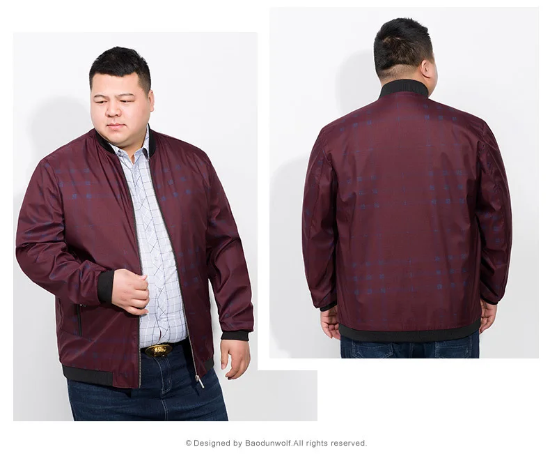 Куртка мужская Тонкая Брендовая верхняя одежда пальто осень 10XL 8XL 6XL 5XL 4XL весна |