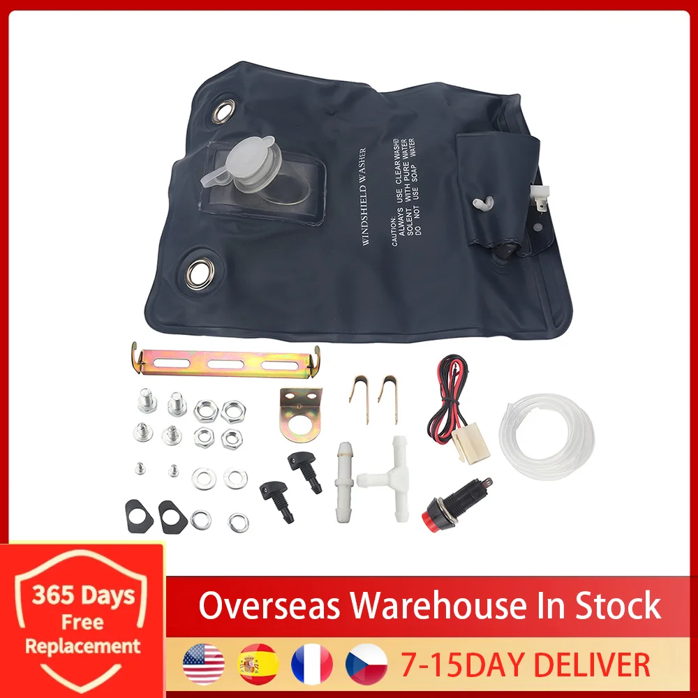 

12V 1 L Water Capacity Car Window Cleaning Windscreen Windshield Washer Auto Washer Pump Bag Kit 151286776374 Car Accessories