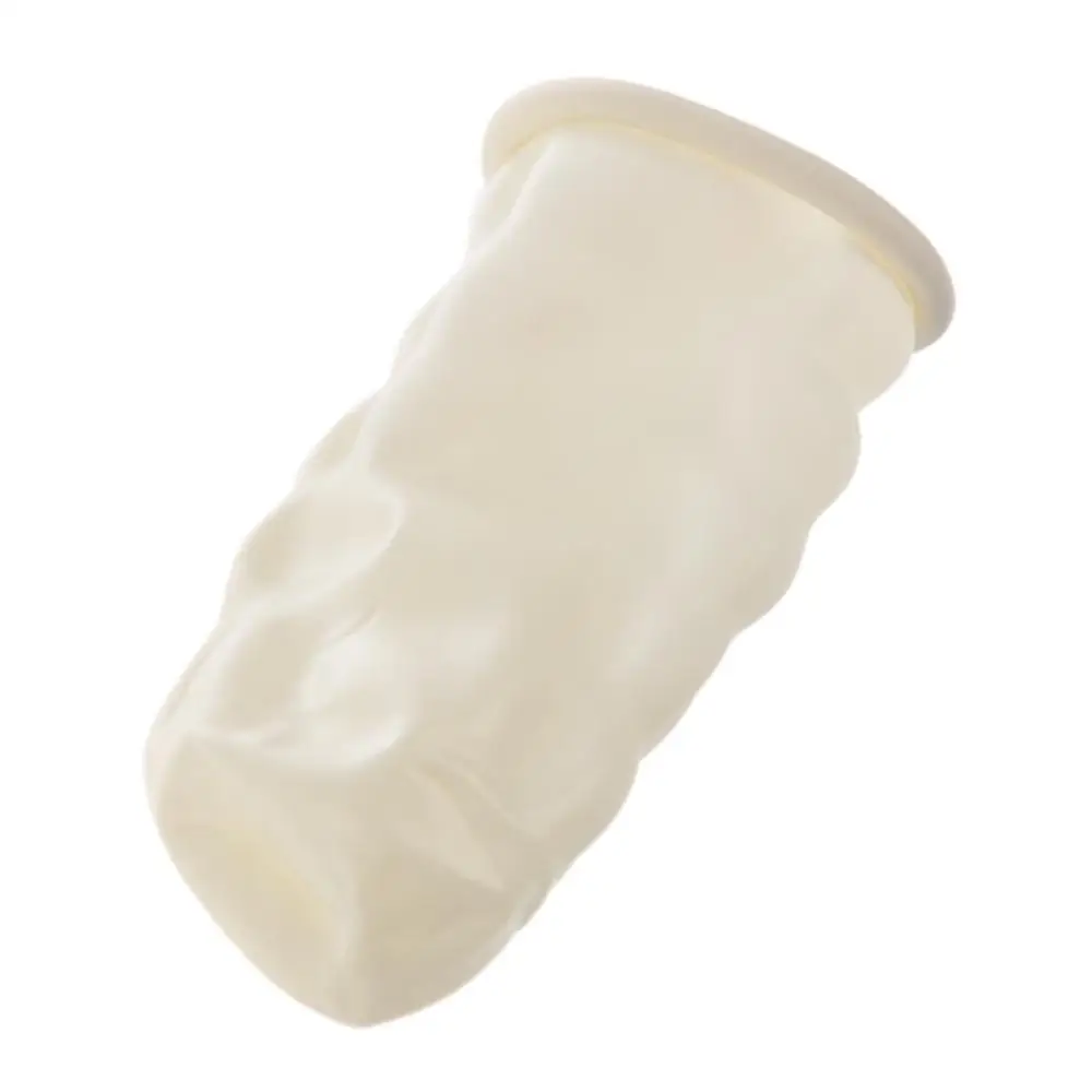 LadyMisty 1 упаковка натуральные резиновые белые перчатки для пальцев маникюрные