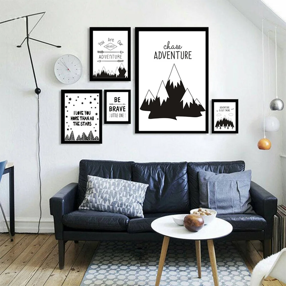 

5 шт., настенные картины в европейском стиле, без рамки