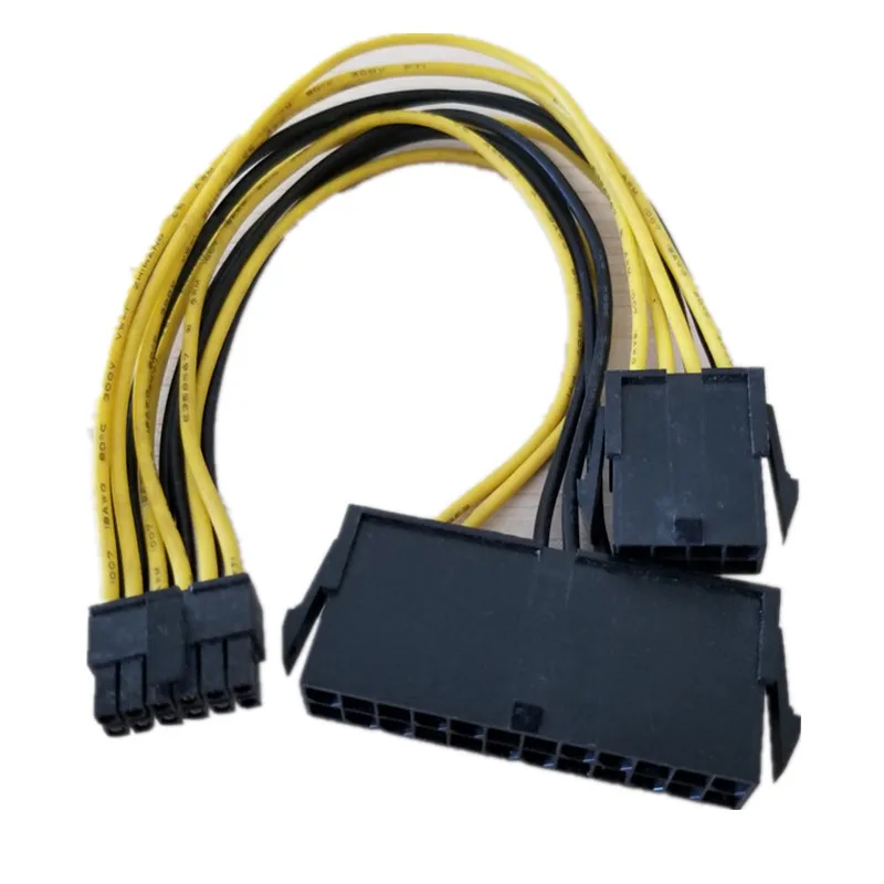 ATX 24Pin + CPU 8Pin to Mini 12Pin кабель питания для материнской платы Dell C6100 Серверная рабочая