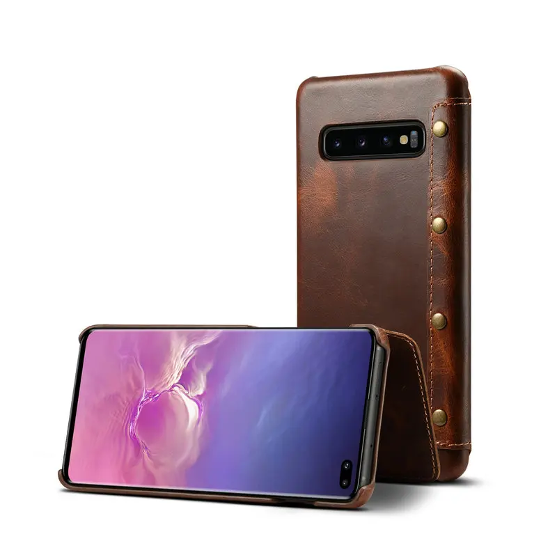 Чехол книжка из натуральной кожи для Samsung Galaxy S10|Чехлы-портмоне| |