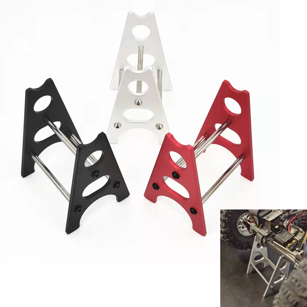 Simulation Metal Jack Repair Stand Rack for 1/8 /10 RC Car Axial SCX10 Traxxas TRX4 Tamiya CC01 RC4WD D90 D110 Crawler |