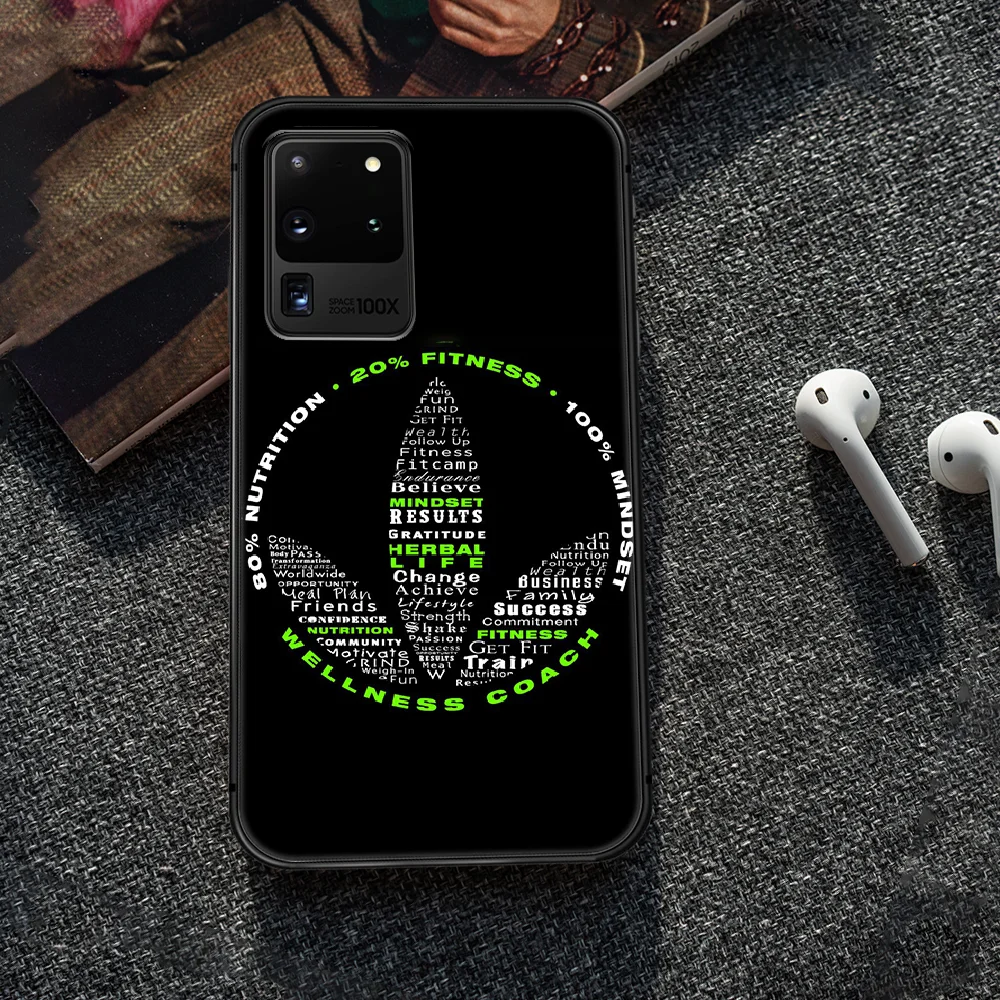 

Herbalife Phone Case Cover Hull For Samsung Galaxy S 7 8 9 10 e 20 FE edge uitra plus Note 9 10 20 black Etui Soft Prime