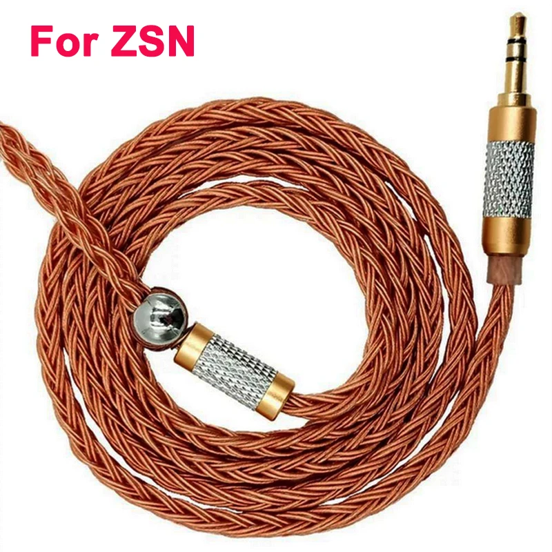 For ZSN JC16 6N OFC 16 акций 480 ядер наушники Обновление кабель для se215 se535 0,78 мм IE80 MMCX IM A2DC ZSN QDC UE серии - Цвет: For ZSN