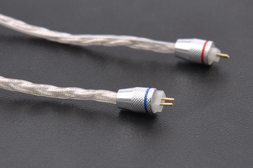 Плотным верхним ворсом KZ ZS3 ZS4 ZS5 ZS6 кабель 2pin 0,75 мм обновлен с серебряным покрытием кабель наушников обновления кабель для наушников Наушники KZ ZSA ED16